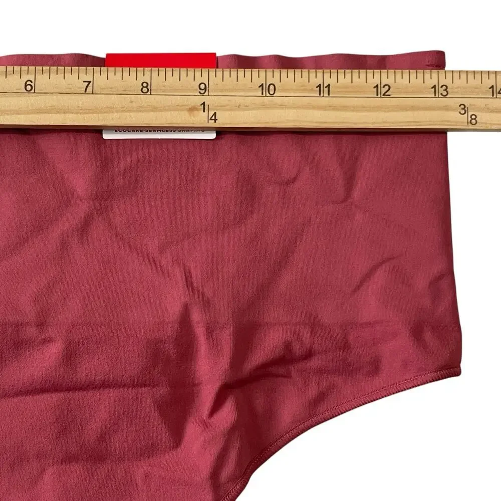 Spanx Womens Panties Thong Size 2X Red Ecocare Seamless Shaping Panty Underwear